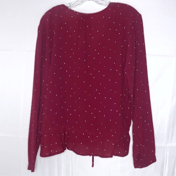 Rails Beaux Offset Dot Button Front Ruffle NWT - Picture 3 of 7